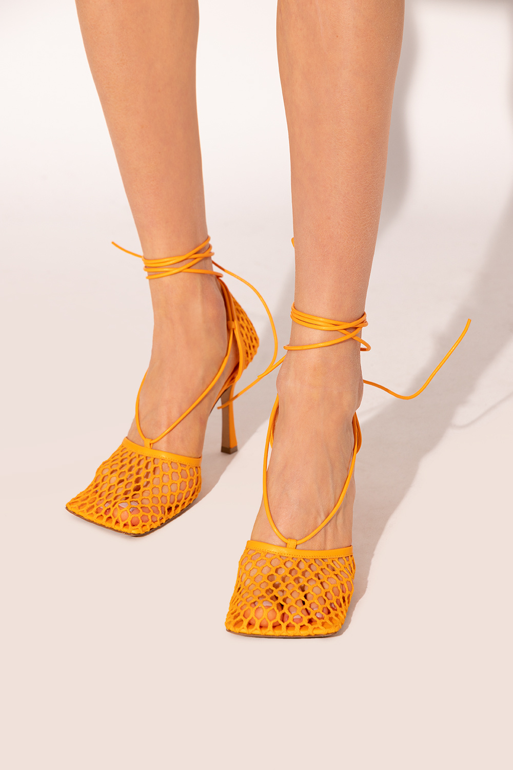 Bottega veneta outlet orange sandals